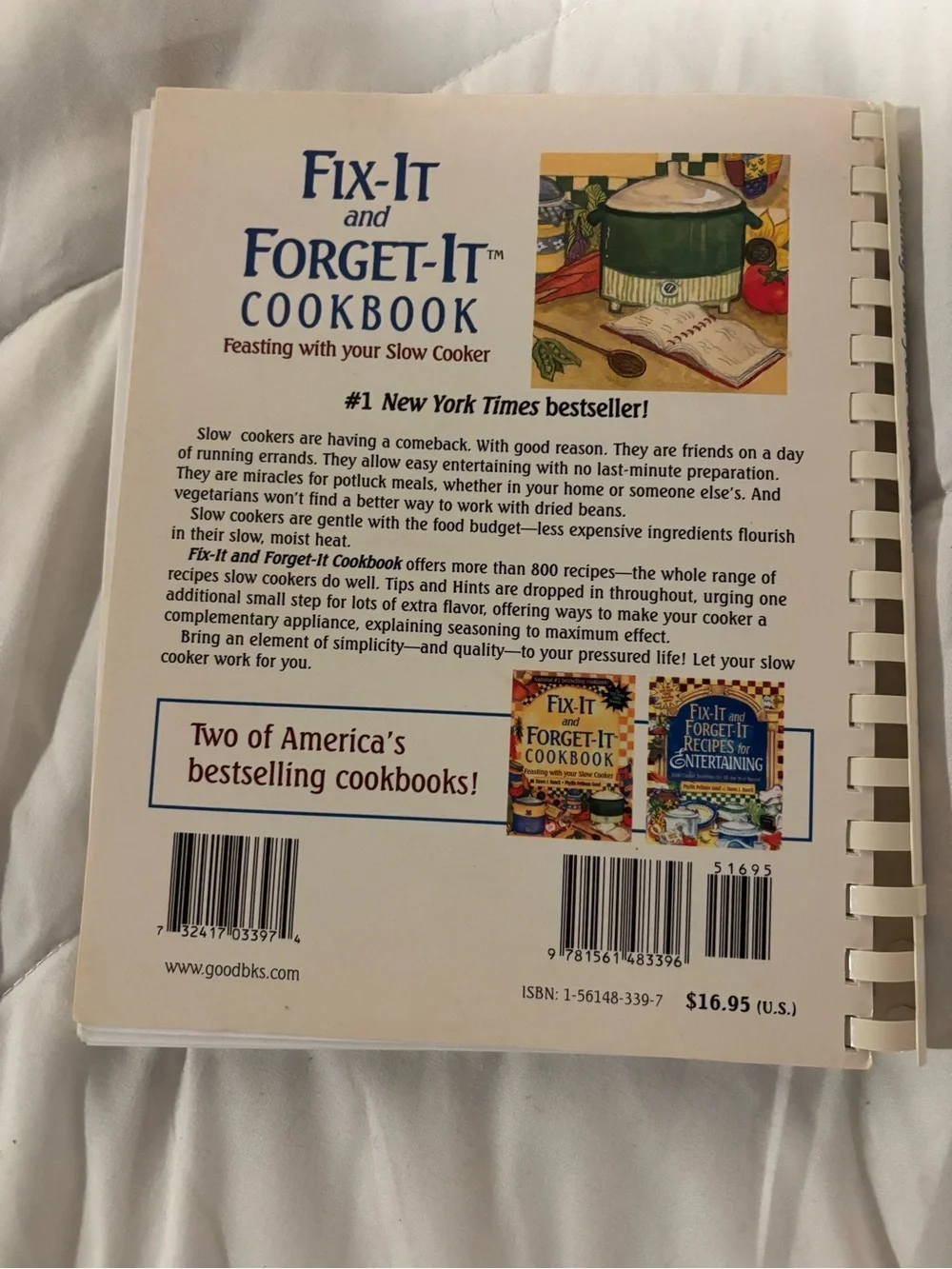 Vintage 2000 Fix-It And Forget-It Cookbook Recipes Cooking Cook Book Slow Cooker
